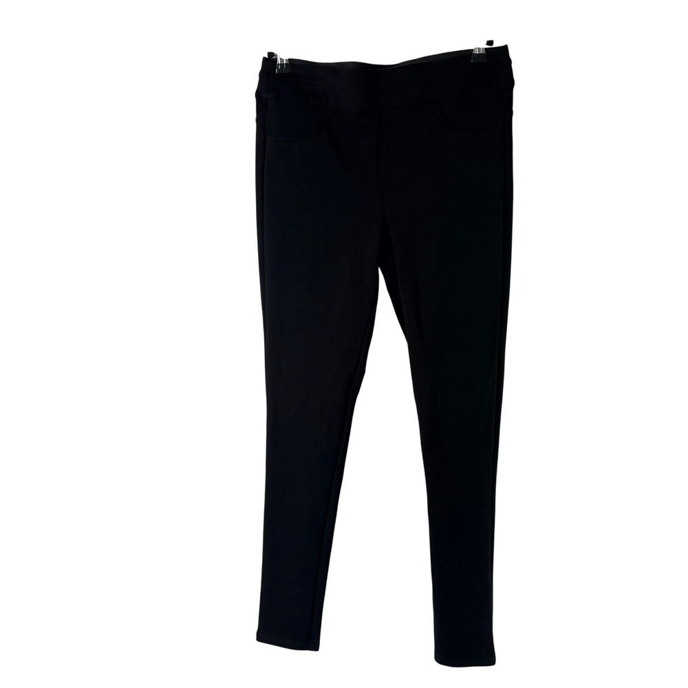 Wit & Wisdom Pants Womens Large Black Ab Solution Skinny Pull On L22742Q5E
